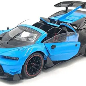  ماشین کنترلی بوگاتی آبی 1:12 Bugatti Style Blue RC Car-اسباب بازی